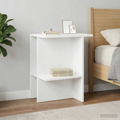 Coffee Table 40 x 30 x 49 cm Engineered Wood White 2