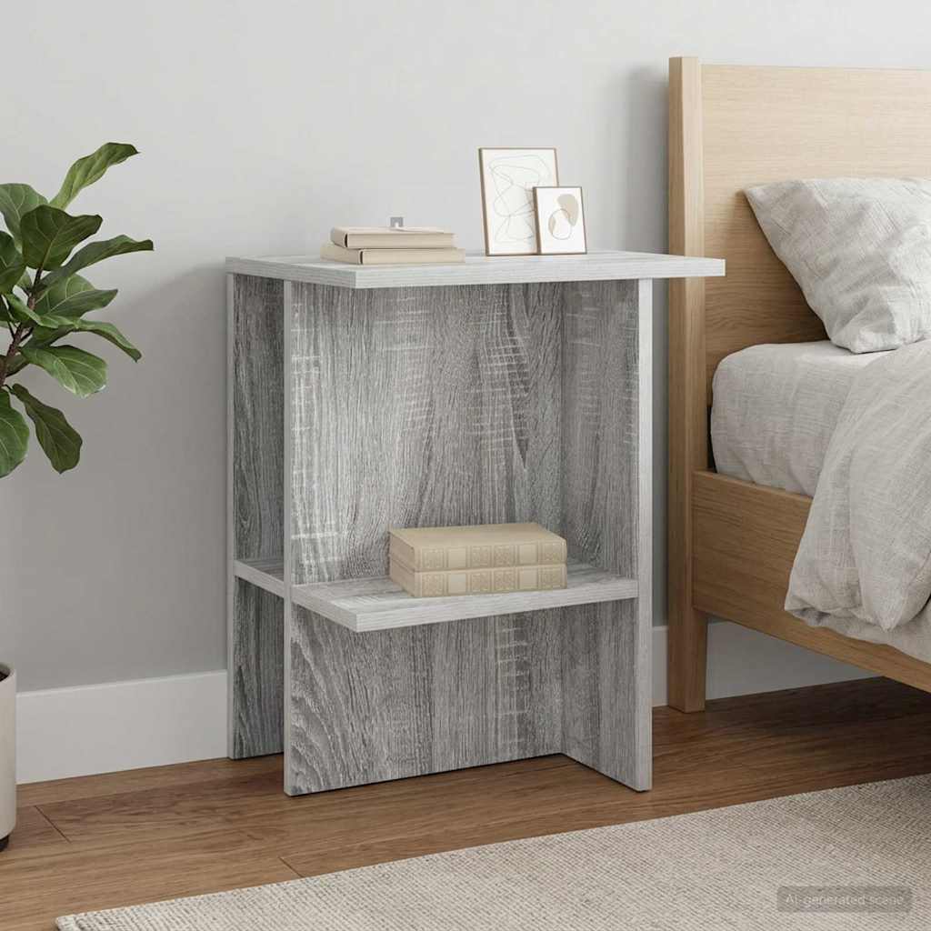 Coffee Table 40 x 30 x 49 cm Engineered Wood Grey sonoma 1