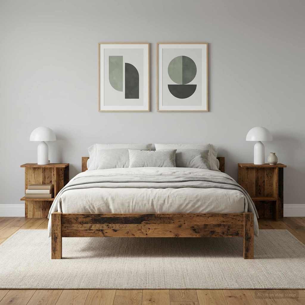 Coffee Table 40 x 30 x 49 cm Engineered Wood Old wood 2