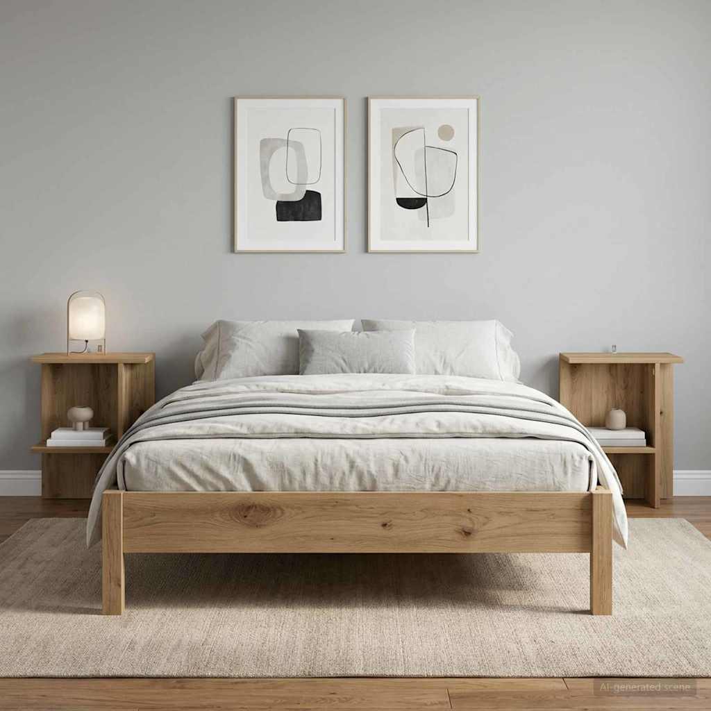Coffee Table 40 x 30 x 49 cm Engineered Wood Artisan oak 2