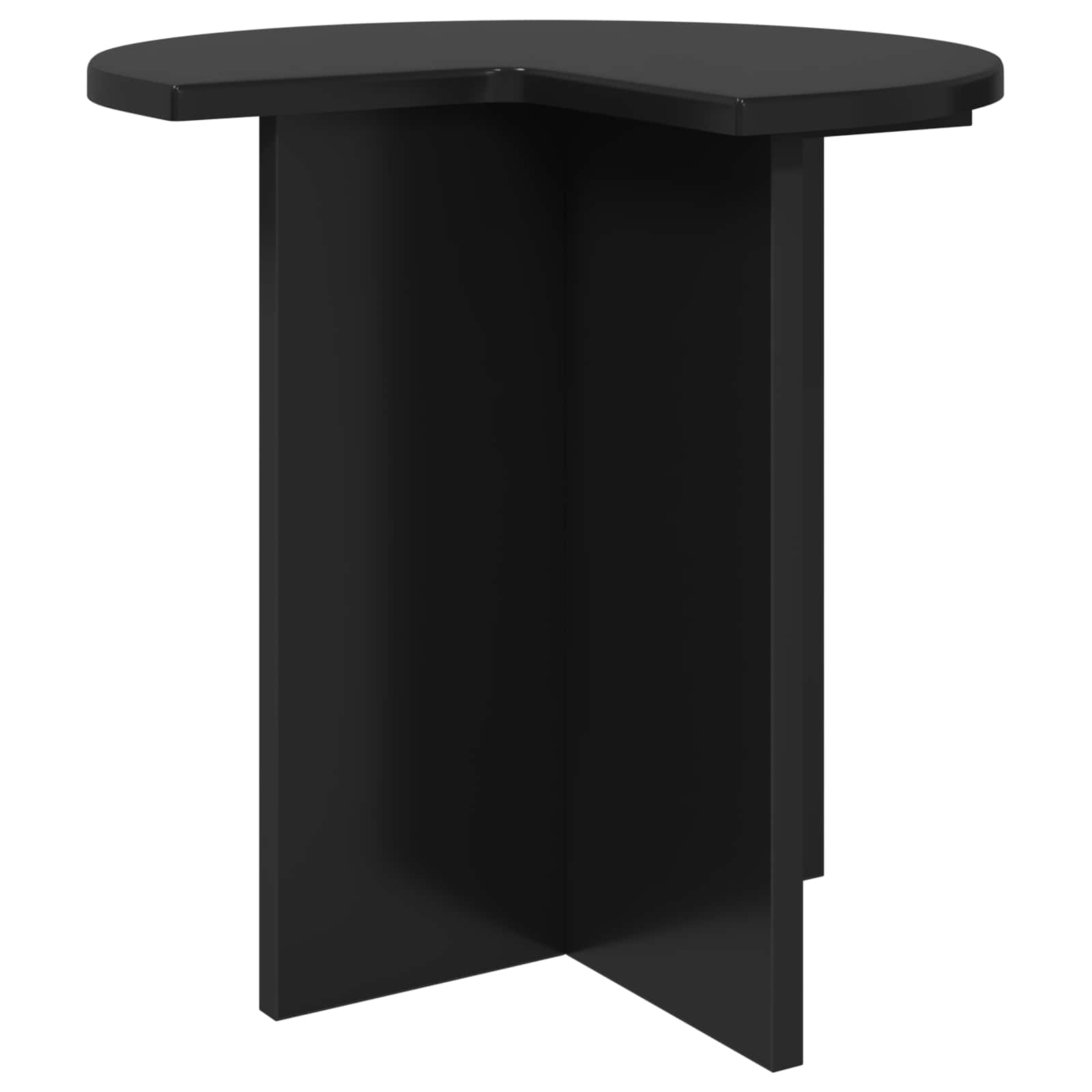 vidaXL Side Table 2 pcs Black Oak Ø 39 x 38 cm Engineered Wood 5