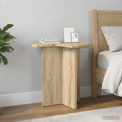 vidaXL Side Table 2 pcs Sonoma Oak Ø 39 x 38 cm Engineered Wood 1