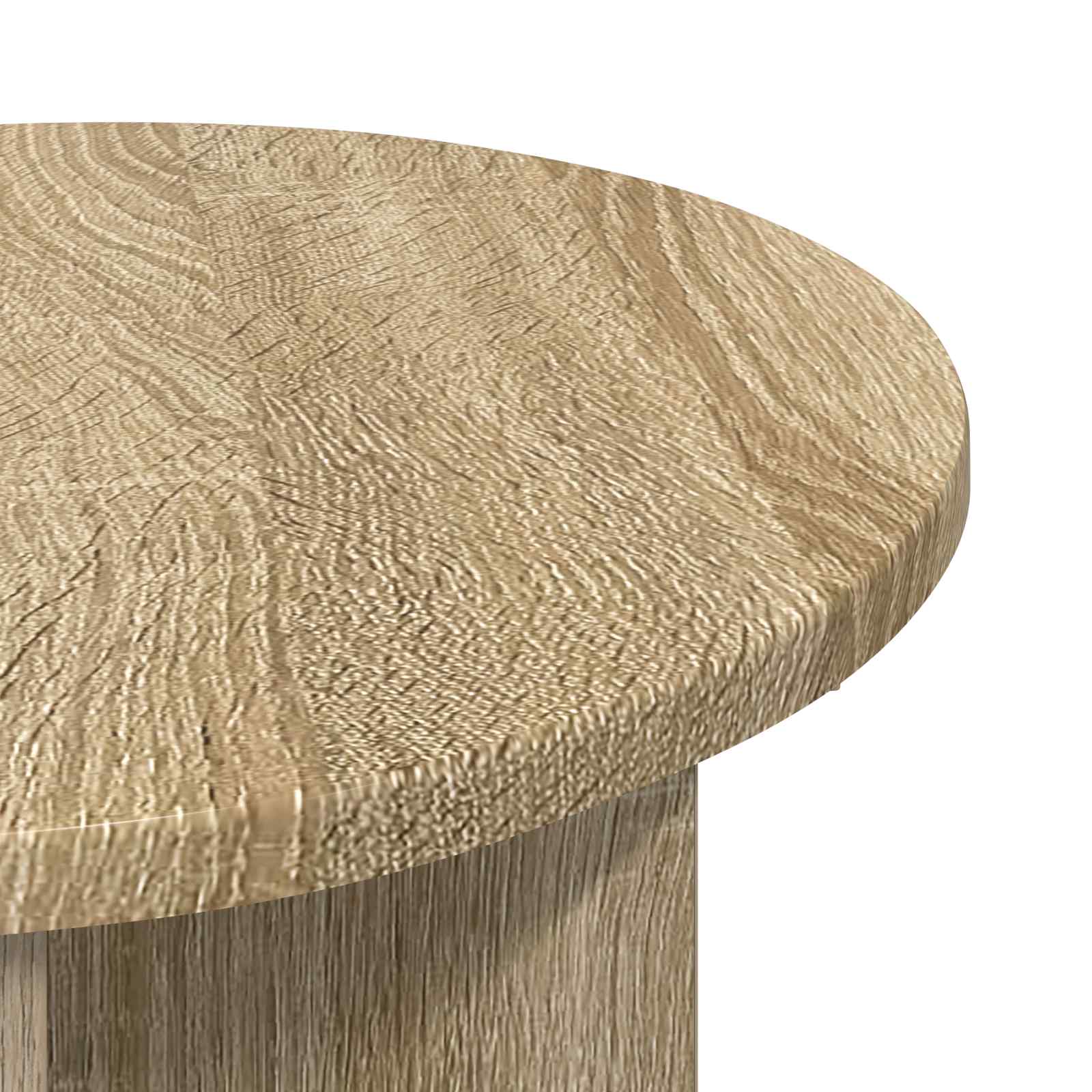 vidaXL Side Table 2 pcs Sonoma Oak Ø 39 x 38 cm Engineered Wood 6