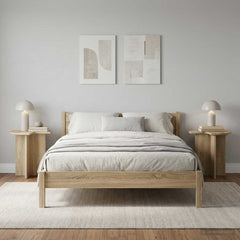 vidaXL Side Table 2 pcs Sonoma Oak Ø 39 x 38 cm Engineered Wood 4