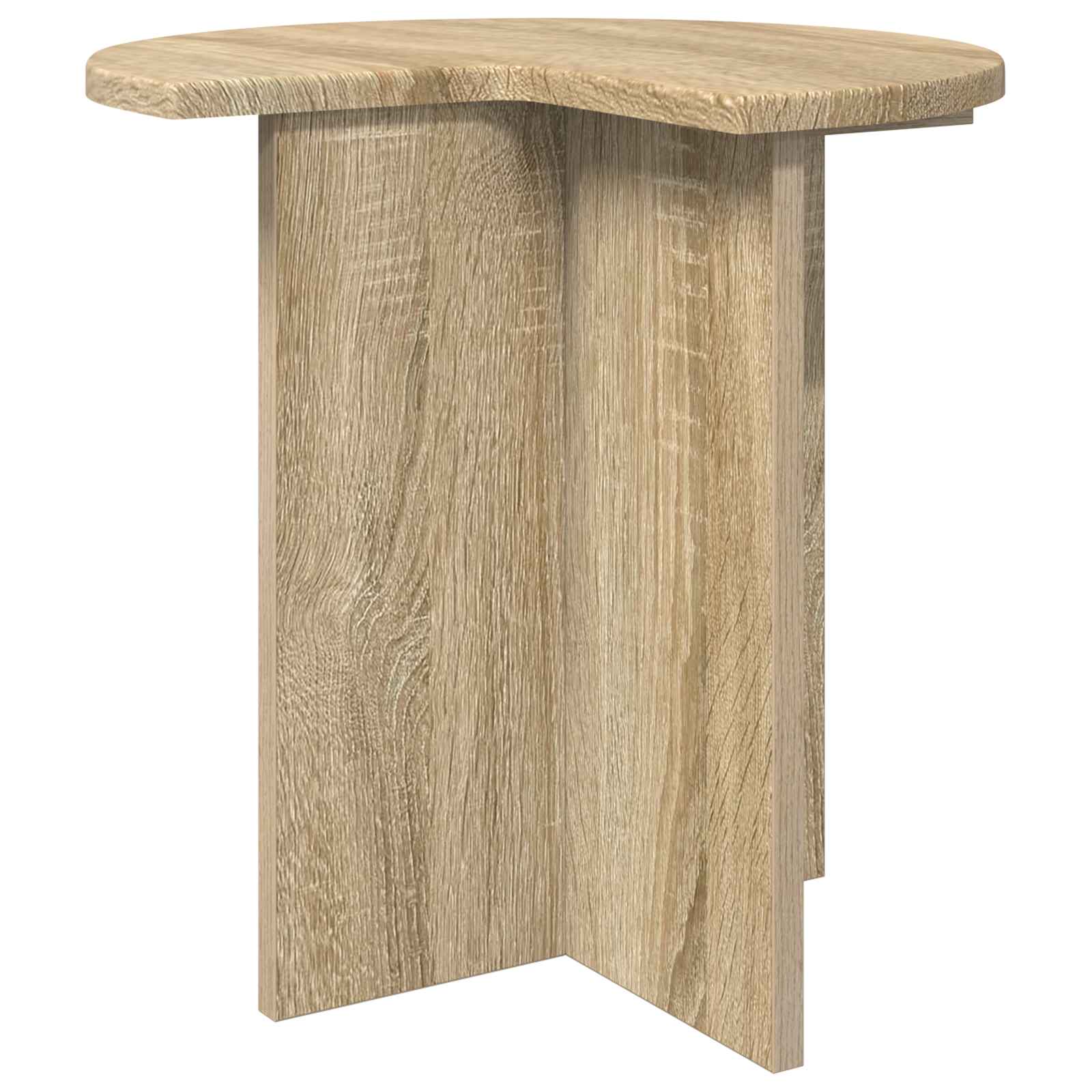 vidaXL Side Table 2 pcs Sonoma Oak Ø 39 x 38 cm Engineered Wood 5