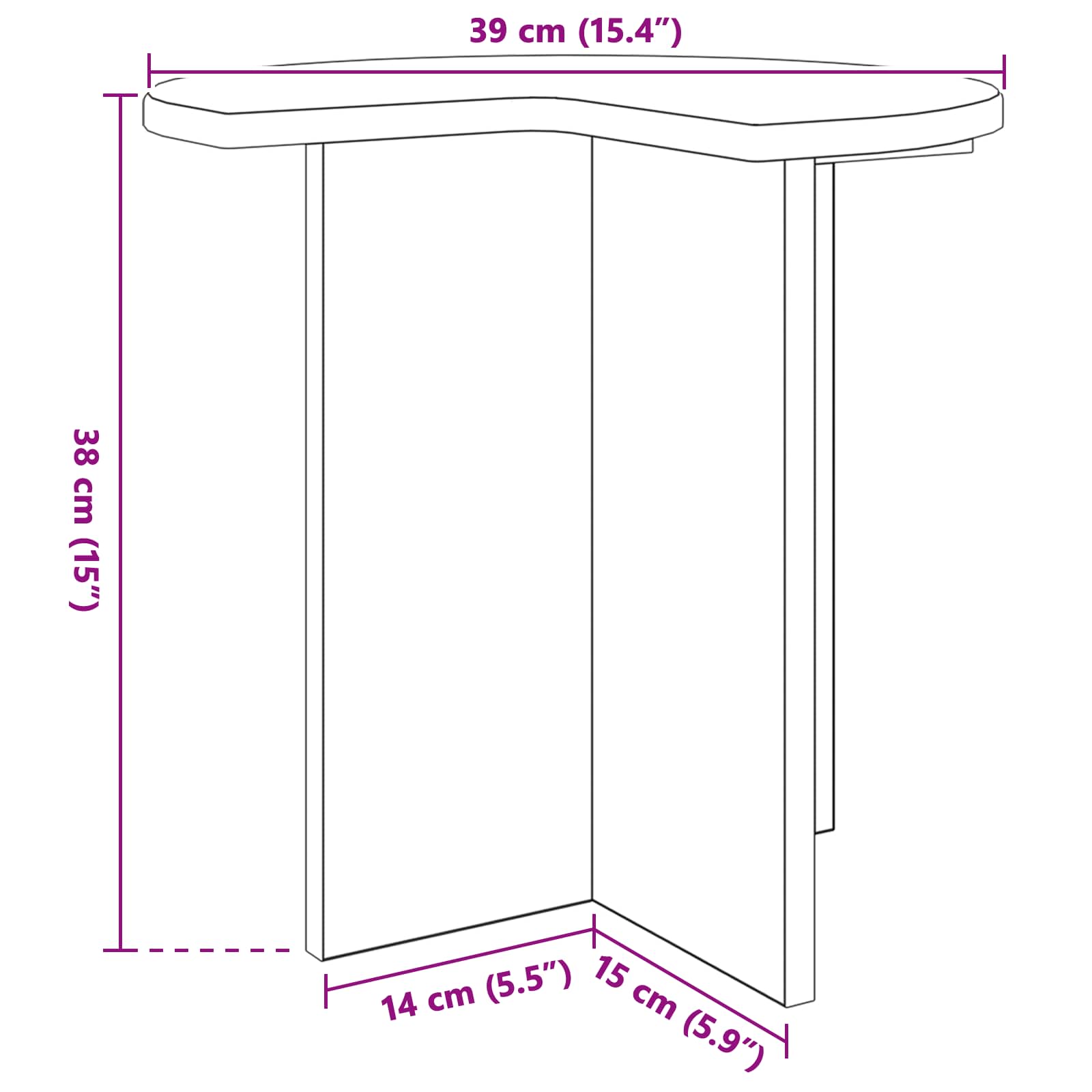 vidaXL Side Table 2 pcs Concrete Grey Ø 39 x 38 cm Engineered Wood 6