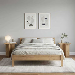 vidaXL Side Table 2 pcs Artisan Oak Ø 39 x 38 cm Engineered Wood 4