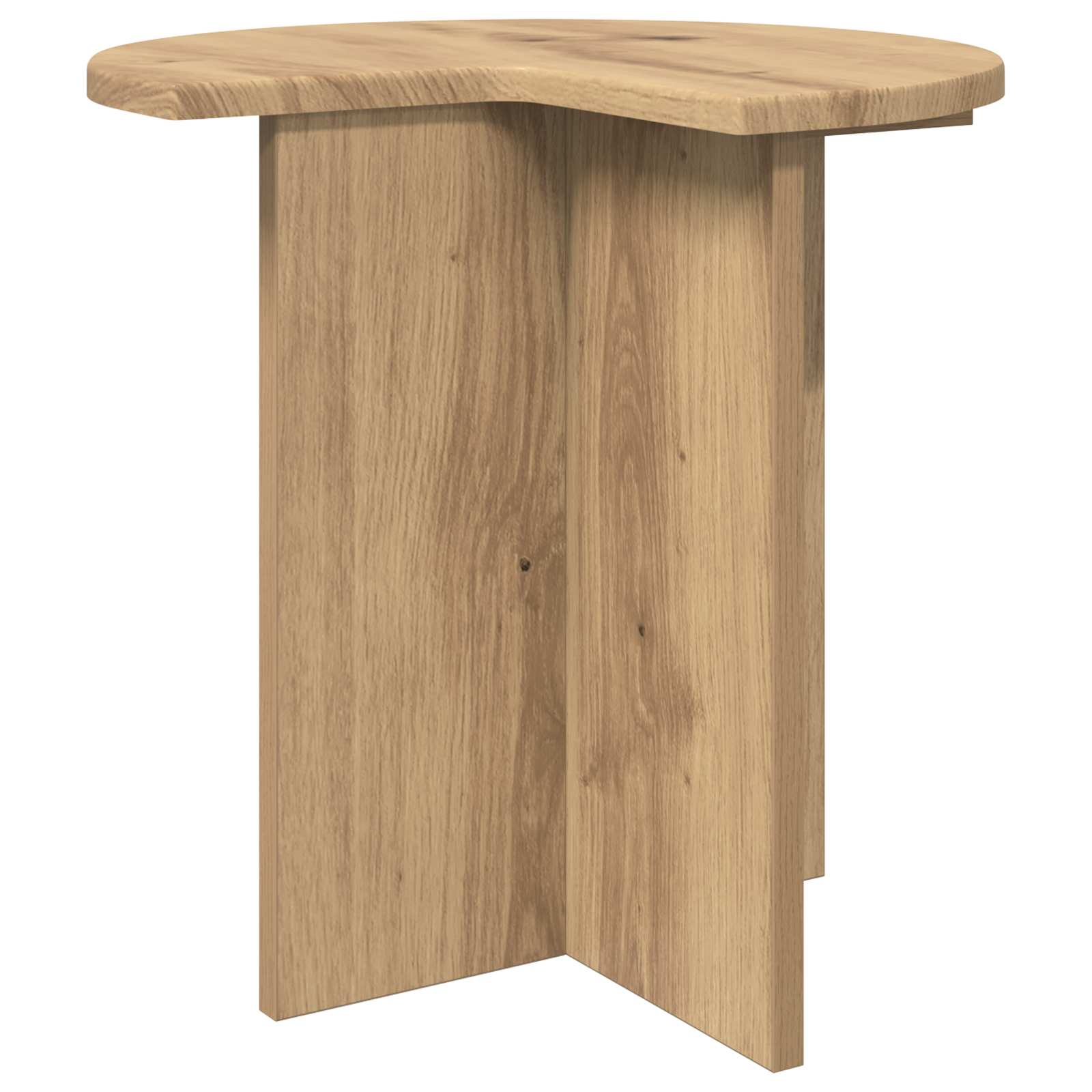 vidaXL Side Table 2 pcs Artisan Oak Ø 39 x 38 cm Engineered Wood 5