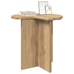 vidaXL Side Table 2 pcs Artisan Oak Ø 39 x 38 cm Engineered Wood 3