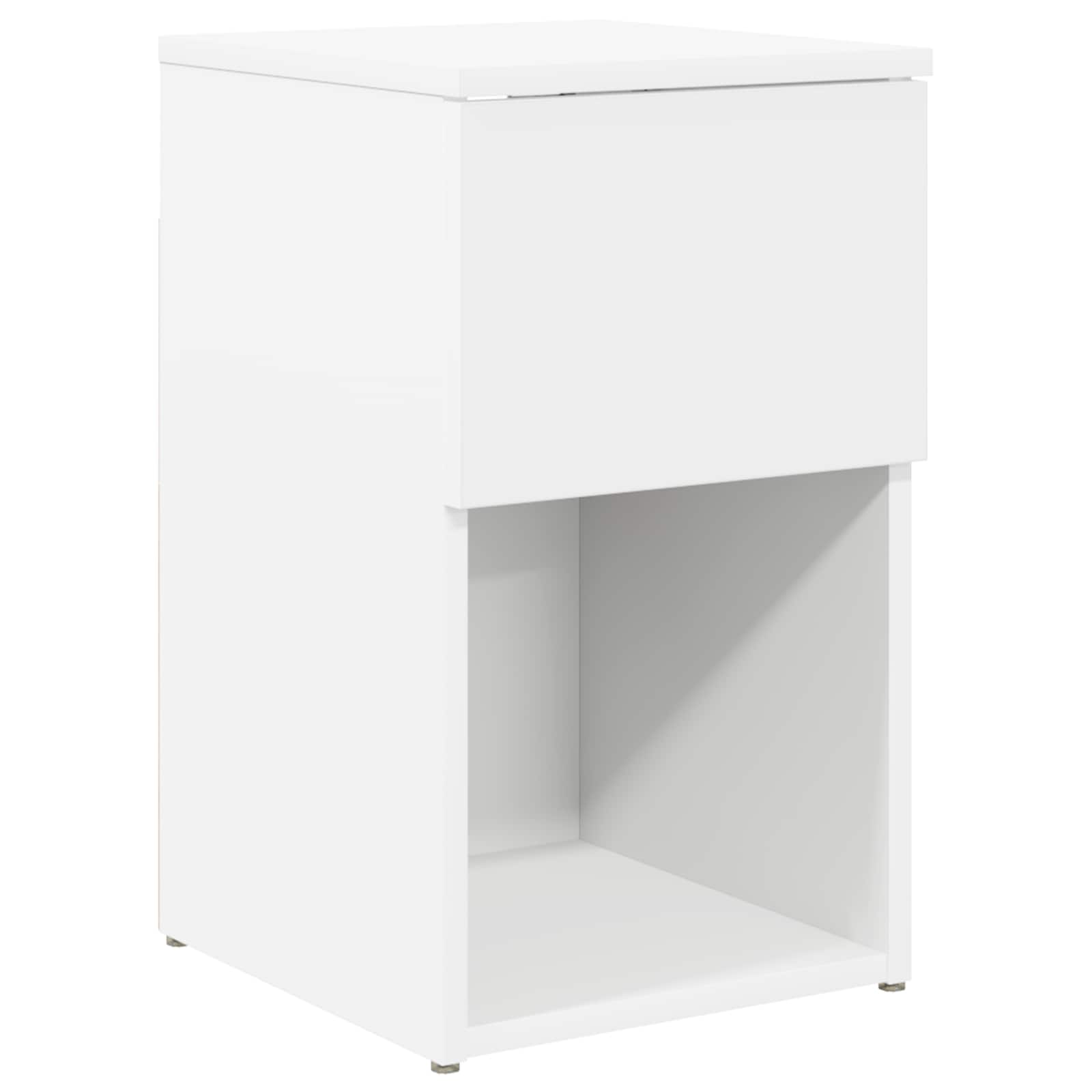 vidaXL Bed Cabinet White 29 x 31.5 x 49 cm Engineered Wood 2