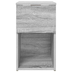 vidaXL Bed Cabinet Grey Sonoma 29 x 31.5 x 49 cm Engineered Wood 6