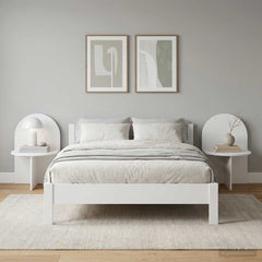 vidaXL Bedside Table 2 pcs White 48 x 49 x 65 cm Engineered Wood 1