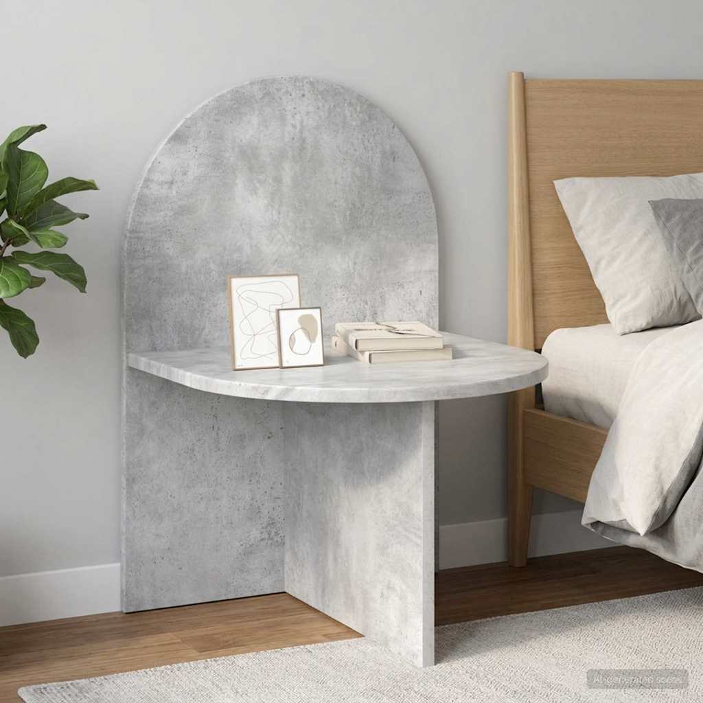 vidaXL Bedside Table Concrete Grey 48 x 49 x 65 cm Engineered Wood 1