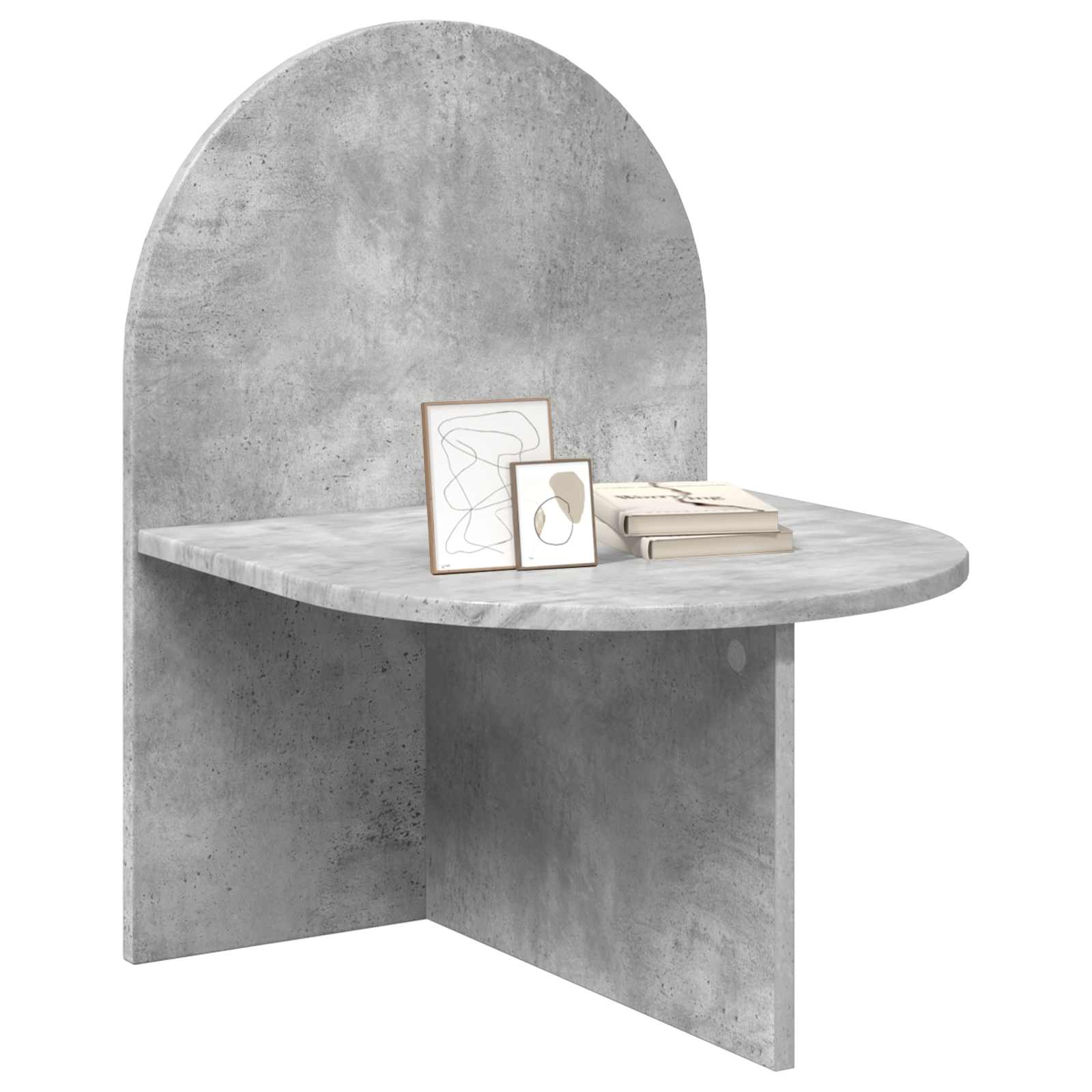 vidaXL Bedside Table Concrete Grey 48 x 49 x 65 cm Engineered Wood 3