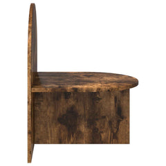 vidaXL Bedside Table Smoked Oak 48 x 49 x 65 cm Engineered Wood 5