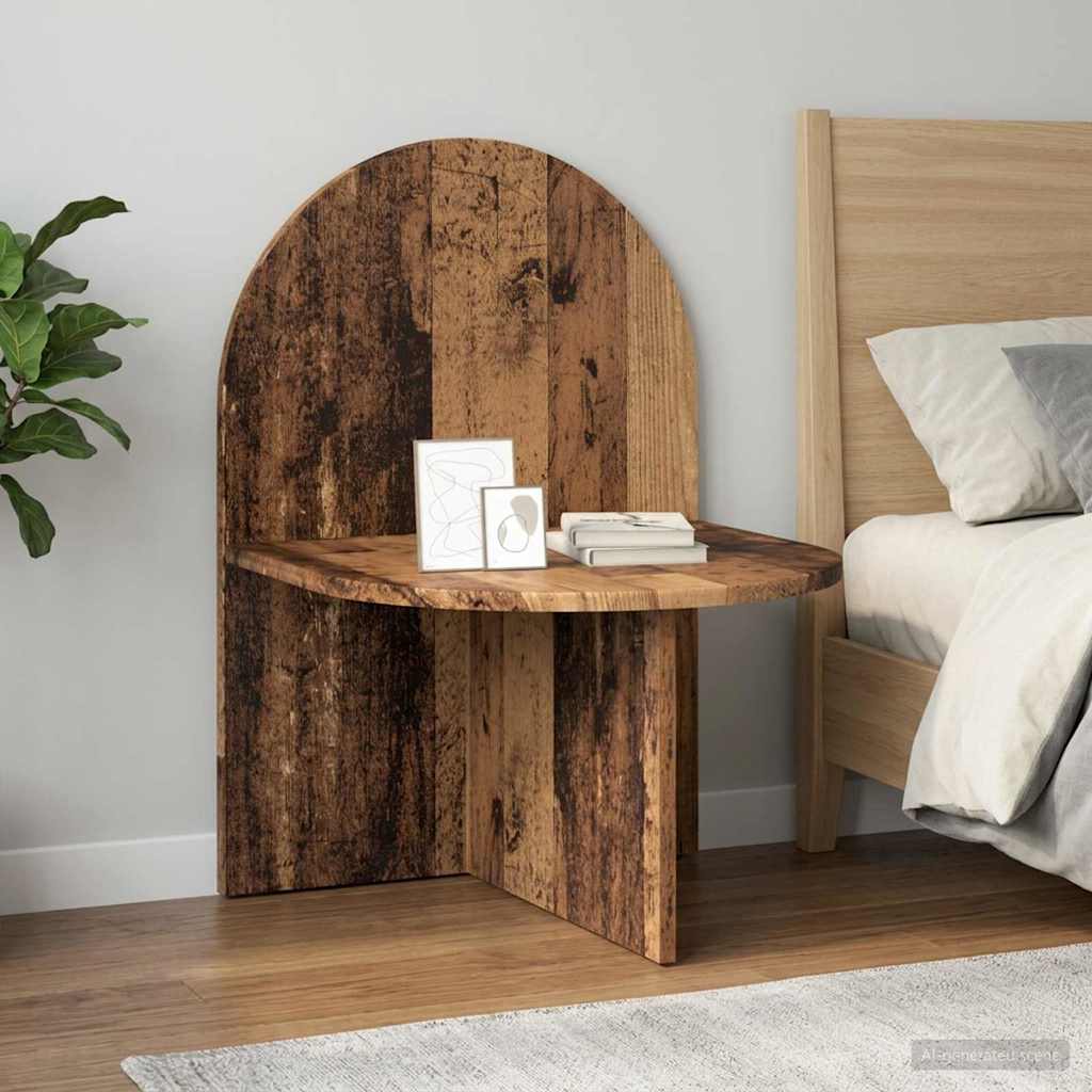 vidaXL Bedside Table Old Wood 48 x 49 x 65 cm Engineered Wood 1