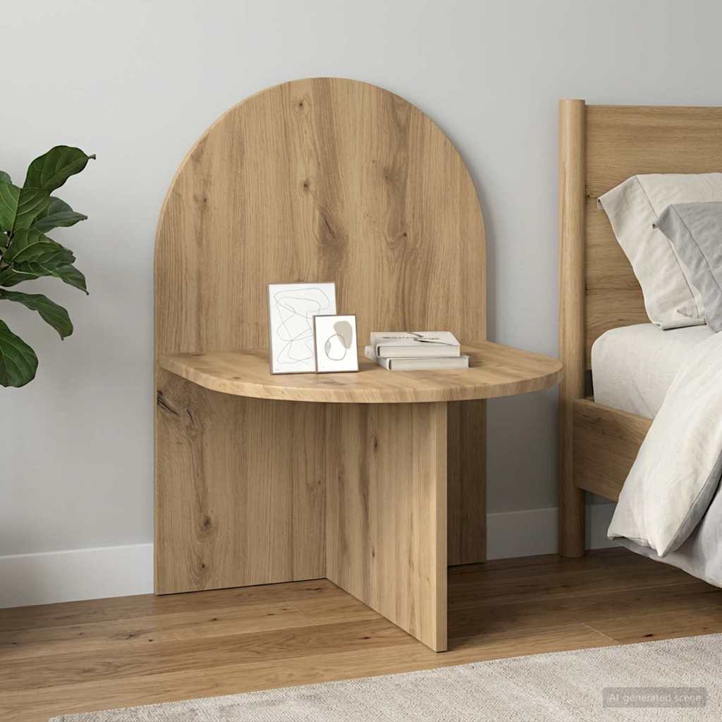 vidaXL Bedside Table 2 pcs Artisan Oak 48 x 49 x 65 cm Engineered Wood 4