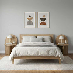 vidaXL Bedside Table 2 pcs Artisan Oak 48 x 49 x 65 cm Engineered Wood 1