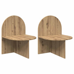 vidaXL Bedside Table 2 pcs Artisan Oak 48 x 49 x 65 cm Engineered Wood 2