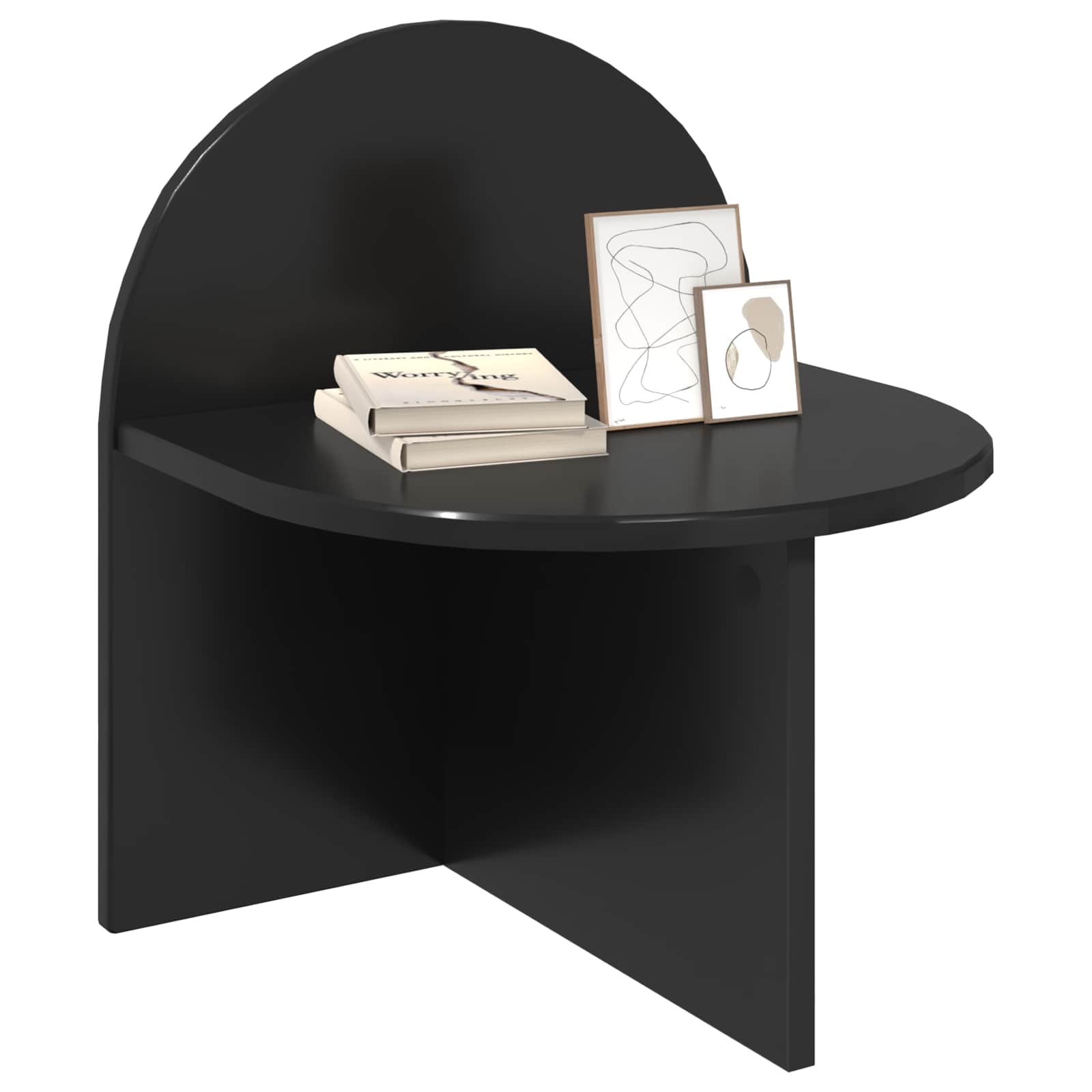 vidaXL Bedside Table 2 pcs Black Oak 40 x 35.5 x 45.5 cm 3