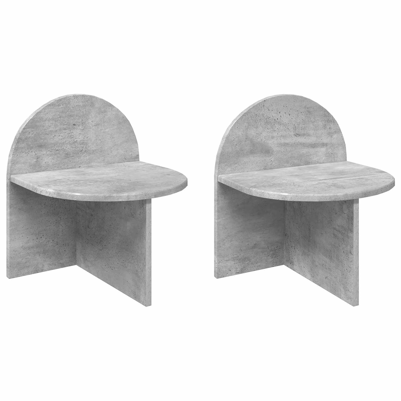 vidaXL Bedside Table 2 pcs Concrete Grey 40 x 35.5 x 45.5 cm 2