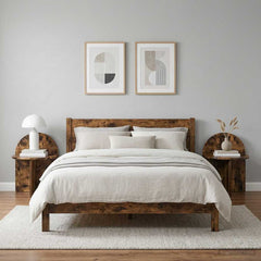 vidaXL Bedside Table 2 pcs Smoked Oak 40 x 35.5 x 45.5 cm 4