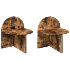 vidaXL Bedside Table 2 pcs Smoked Oak 40 x 35.5 x 45.5 cm 2
