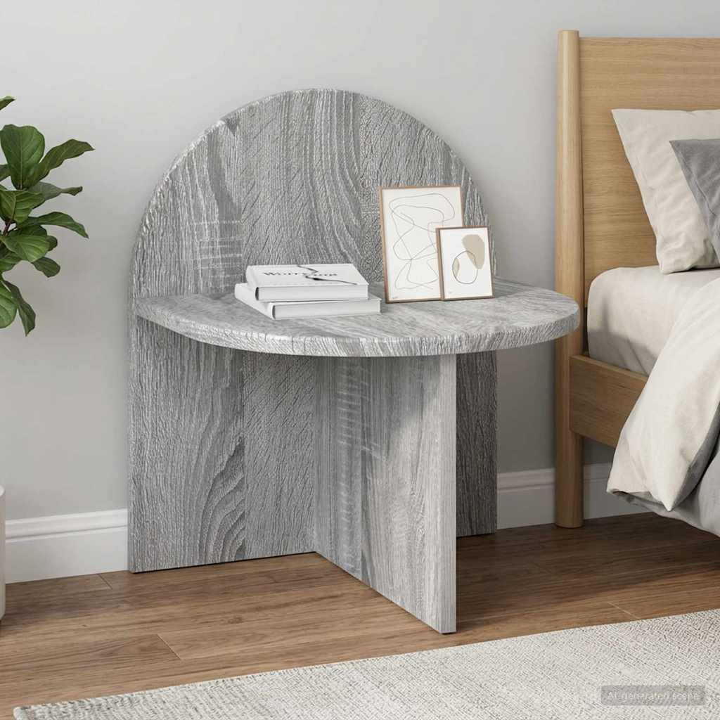 vidaXL Bedside Table 2 pcs Grey Sonoma 40 x 35.5 x 45.5 cm 4