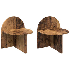 vidaXL Bedside Table 2 pcs Old Wood 40 x 35.5 x 45.5 cm 2