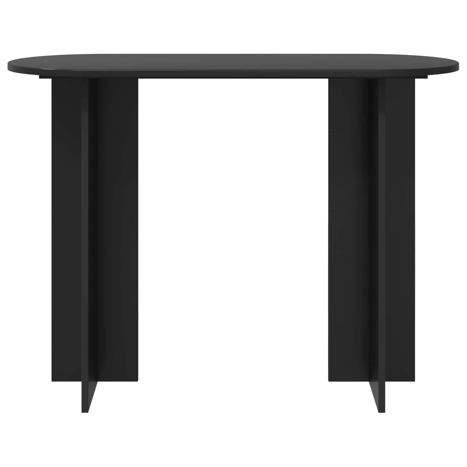 vidaXL Console Table Black Oak 100 x 39.5 x 75 cm Engineered Wood 5