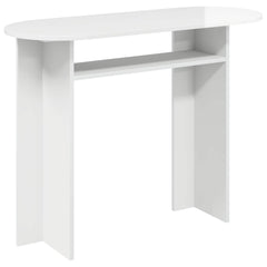vidaXL Console Table High Gloss White 100 x 39.5 x 75 cm 2