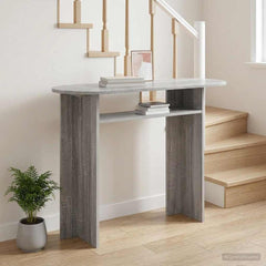 Console Table 100 x 39.5 x 75 cm Engineered Wood Grey sonoma