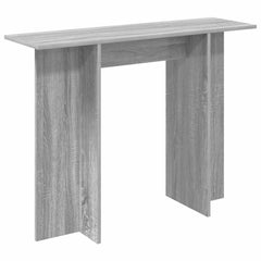 vidaXL Console Table Grey Sonoma 100 x 30 x 75 cm Engineered Wood 2