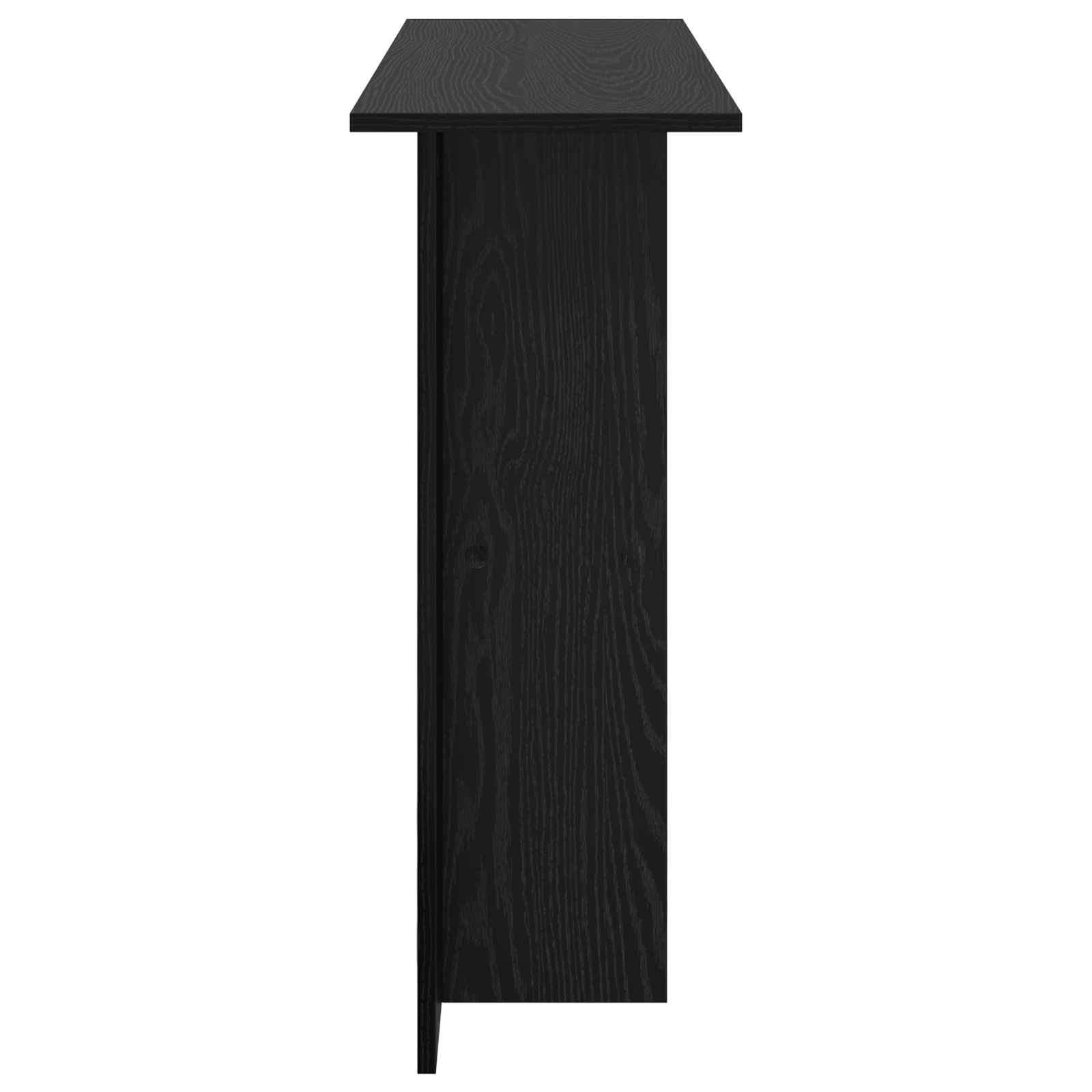 vidaXL Console Table Black Oak 100 x 30 x 75 cm Engineered Wood 6