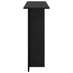 vidaXL Console Table Black Oak 100 x 30 x 75 cm Engineered Wood 6