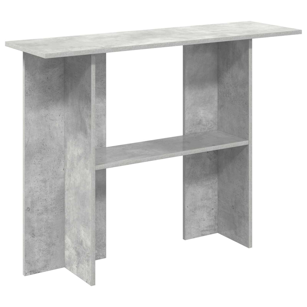 Console Table 100 x 30 x 75 cm Engineered Wood Concrete grey