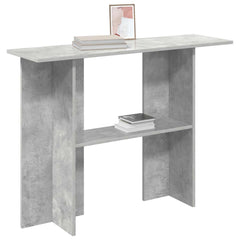 vidaXL Console Table Concrete Grey 100 x 30 x 75 cm Engineered Wood 3