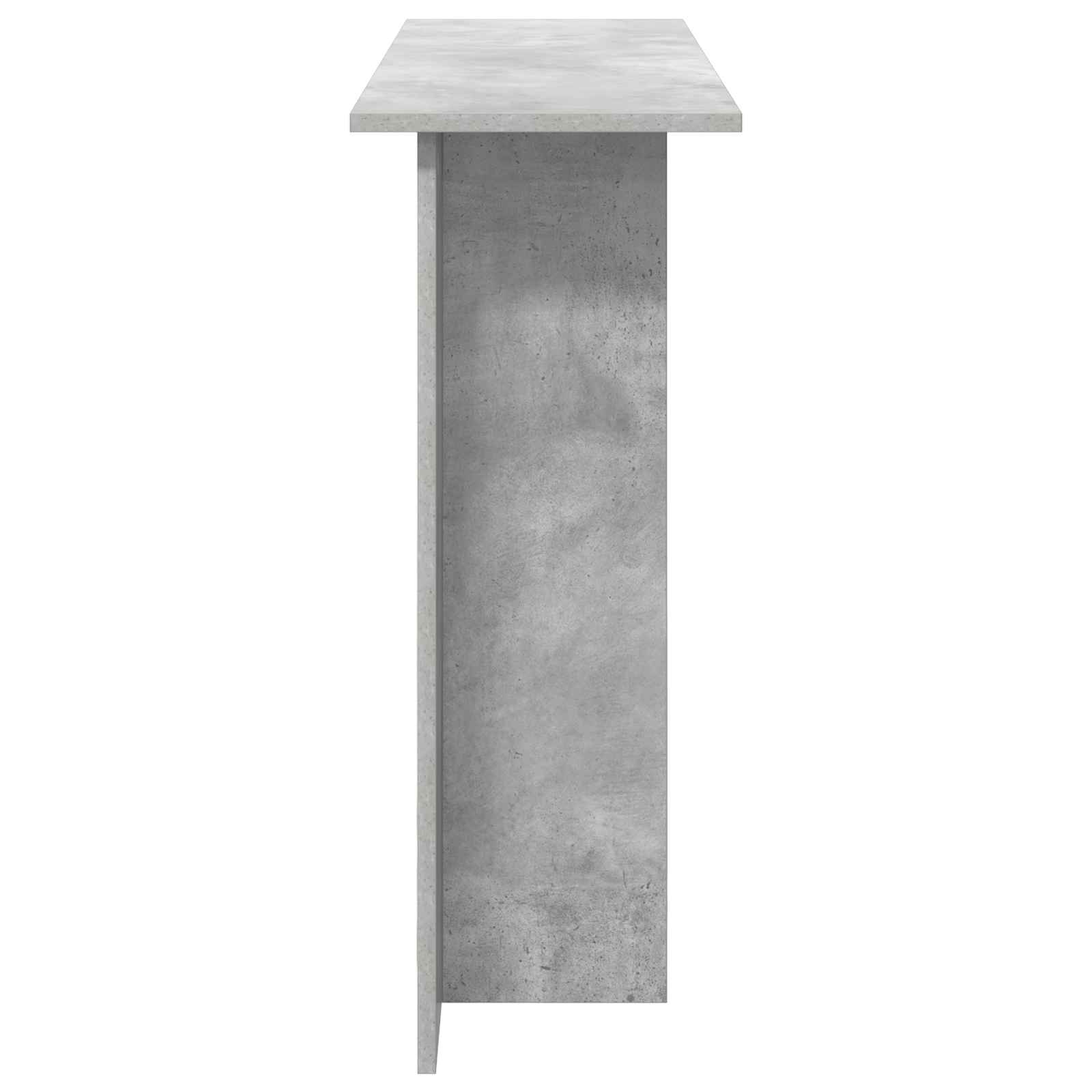 vidaXL Console Table Concrete Grey 100 x 30 x 75 cm Engineered Wood 6