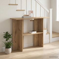 vidaXL Console Table Artisan Oak 100 x 30 x 75 cm Engineered Wood 4