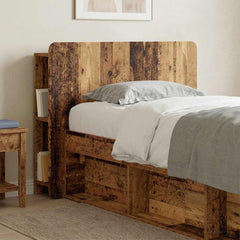 vidaXL Headboard Cabinet with Storage Old Wood Engineered Wood 1