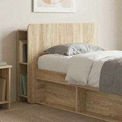 vidaXL Headboard Cabinet with Storage Sonoma Oak Engineered Wood 1
