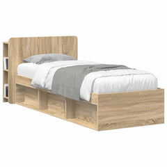 vidaXL Headboard Cabinet with Storage Sonoma Oak Engineered Wood 3