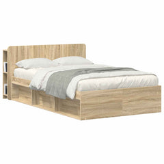 vidaXL Headboard Cabinet with Storage Sonoma Engineered Wood 3