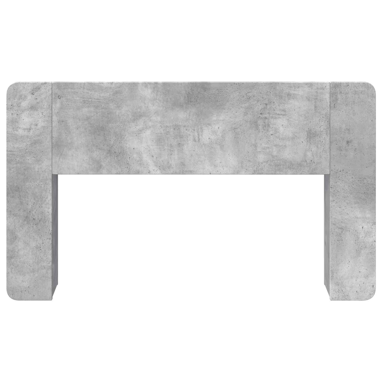 vidaXL Headboard Cabinet with Storage Concrete Grey Engineered Wood 5
