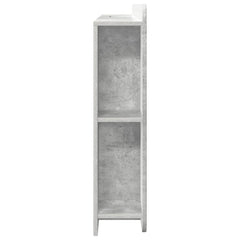 vidaXL Headboard Cabinet with Storage Concrete Grey Engineered Wood 6
