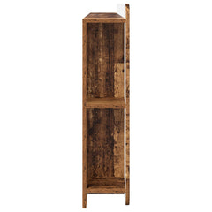vidaXL Headboard Cabinet with Storage Old Wood Engineered Wood 6