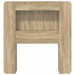 vidaXL Headboard Cabinet with Storage Sonoma Oak Engineered Wood 5