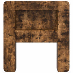 vidaXL Headboard Cabinet with Storage Smoked Oak Engineered Wood 5