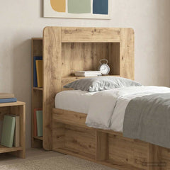 vidaXL Headboard Cabinet Artisan Oak 80 cm Engineered Wood 1