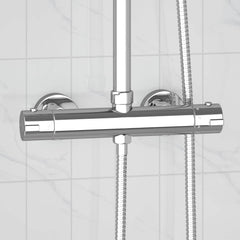vidaXL Thermostatic Shower Mixer Stainless Steel 201 27 x 8 x 6 cm 1